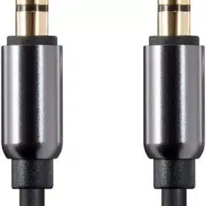 Monoprice Onyx Series Auxiliary 3.5mm TRRS Gold Plated AUX Cable, 1.8m